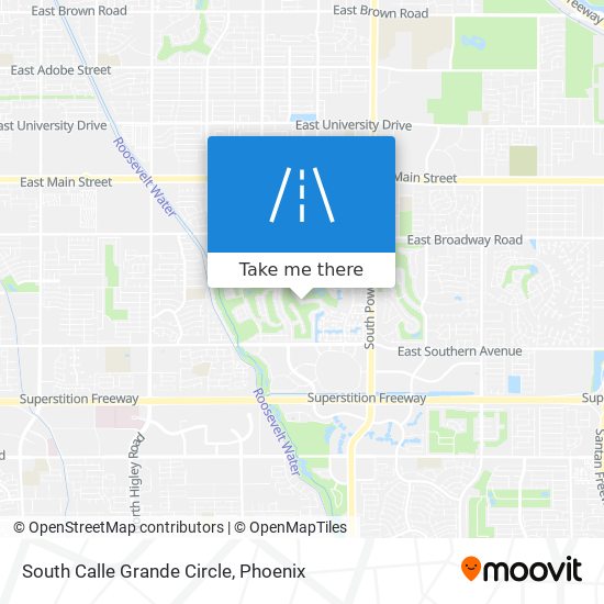 South Calle Grande Circle map