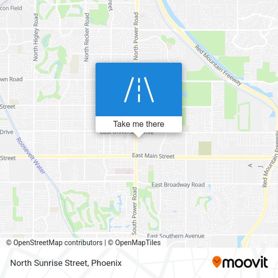 Mapa de North Sunrise Street