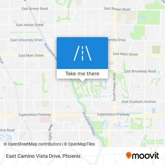 Mapa de East Camino Vista Drive