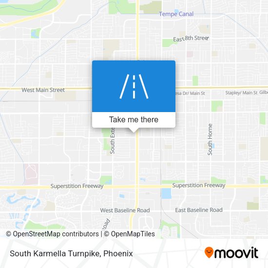 South Karmella Turnpike map