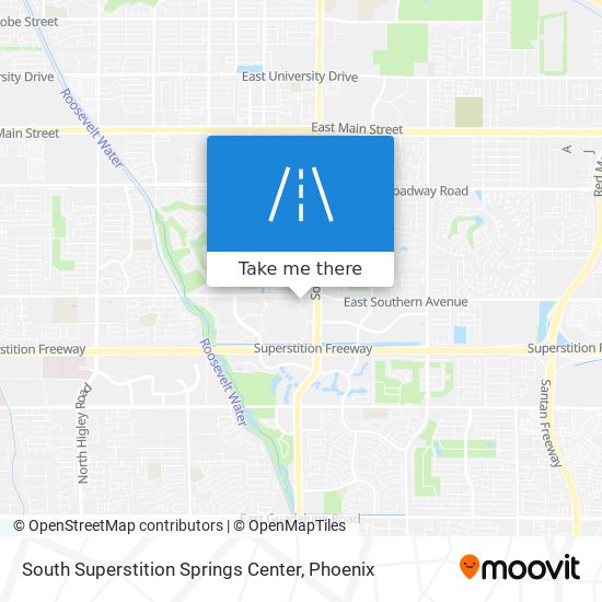 South Superstition Springs Center map