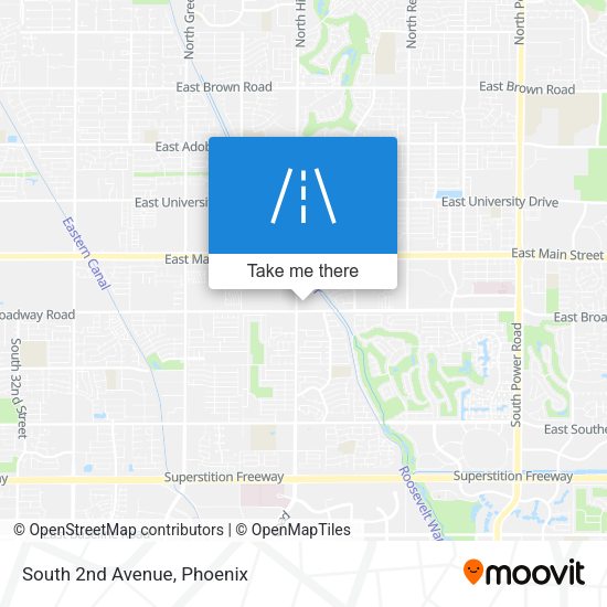 Mapa de South 2nd Avenue
