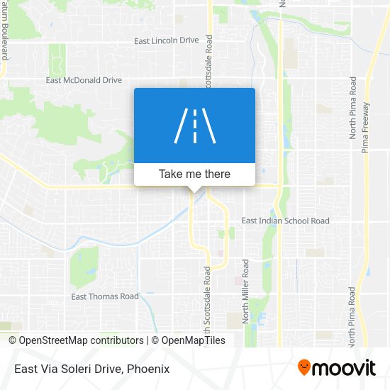 East Via Soleri Drive map