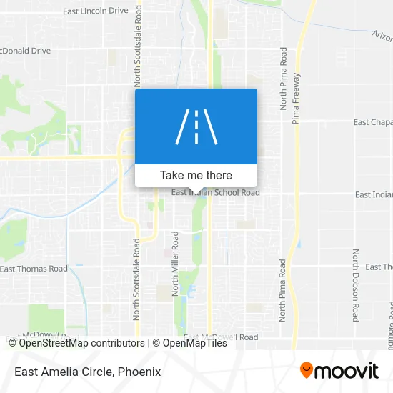 East Amelia Circle map