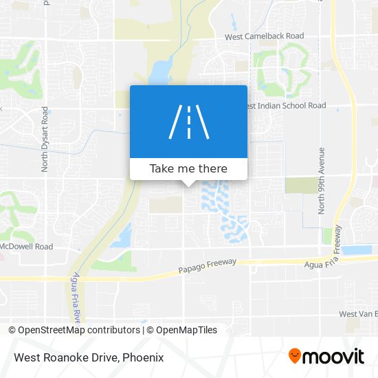 West Roanoke Drive map