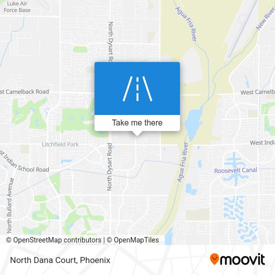 Mapa de North Dana Court