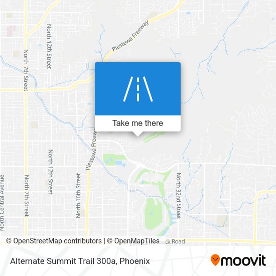 Alternate Summit Trail 300a map