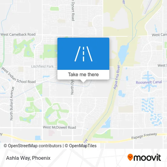 Ashla Way map