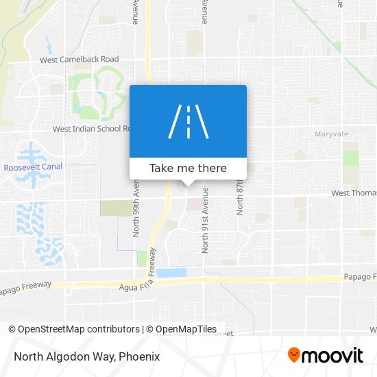 North Algodon Way map