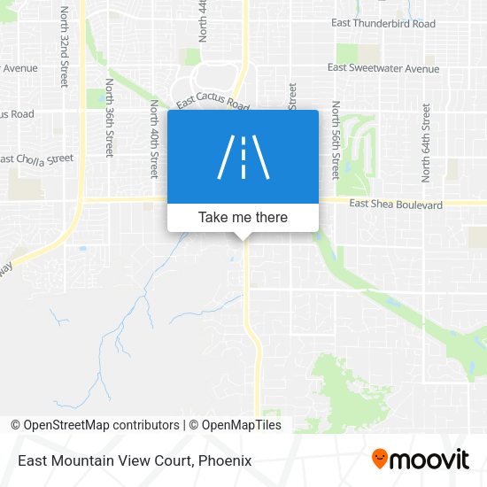 Mapa de East Mountain View Court
