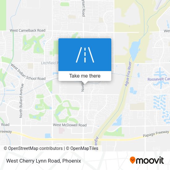 West Cherry Lynn Road map