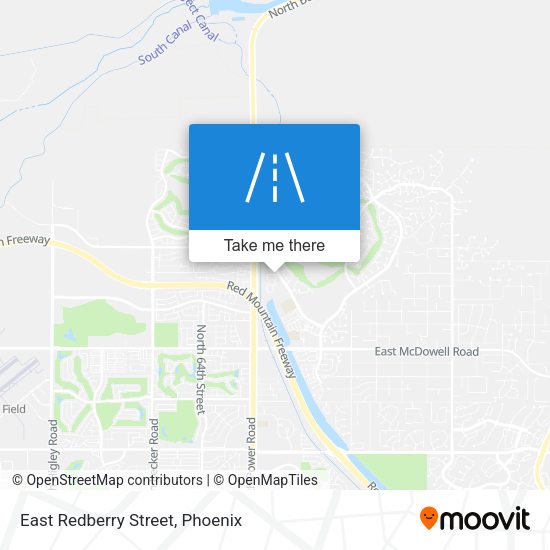 East Redberry Street map