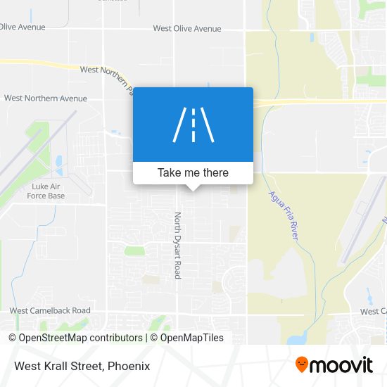 Mapa de West Krall Street