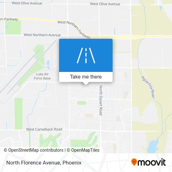North Florence Avenue map