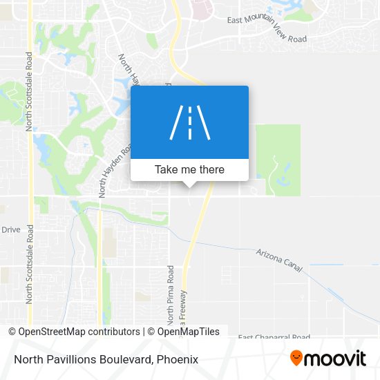 North Pavillions Boulevard map