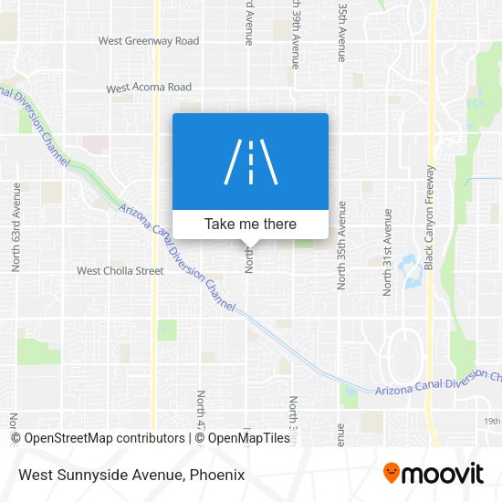 West Sunnyside Avenue map