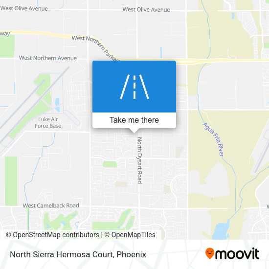 North Sierra Hermosa Court map