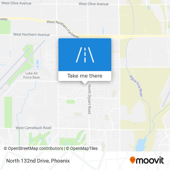 North 132nd Drive map