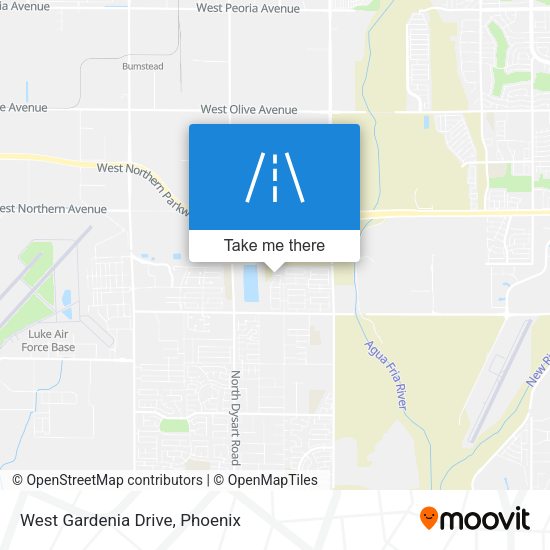 West Gardenia Drive map