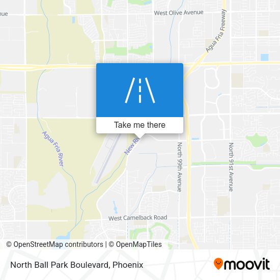 North Ball Park Boulevard map