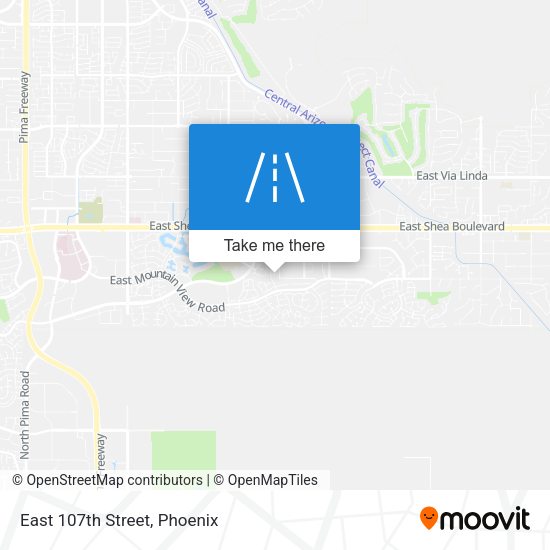 Mapa de East 107th Street