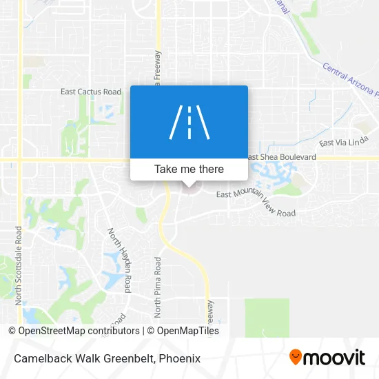 Camelback Walk Greenbelt map