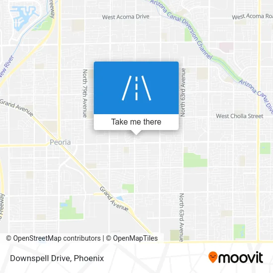 Downspell Drive map