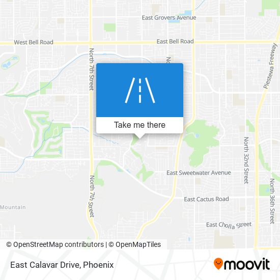 East Calavar Drive map