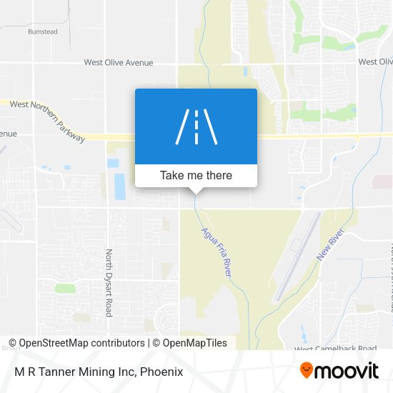 M R Tanner Mining Inc map