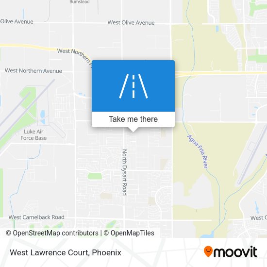 West Lawrence Court map