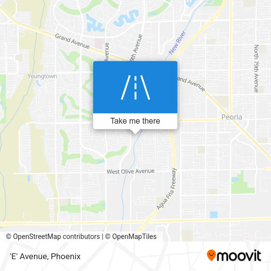 'E' Avenue map