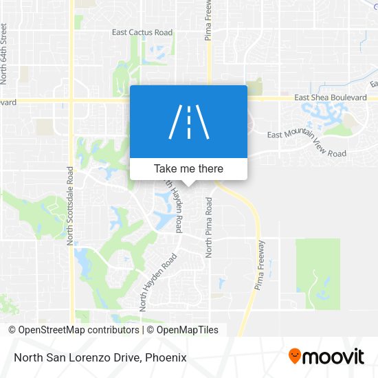 North San Lorenzo Drive map