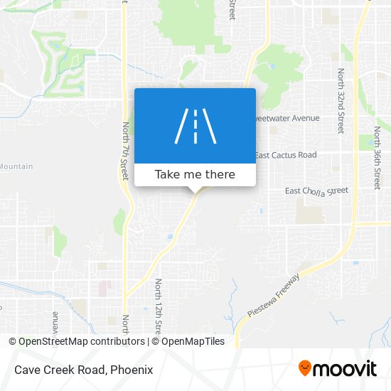 Cave Creek Road map