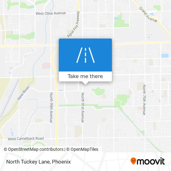 North Tuckey Lane map