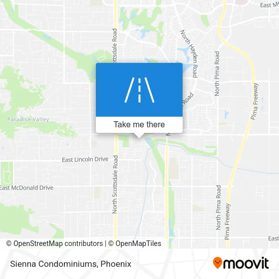 Sienna Condominiums map