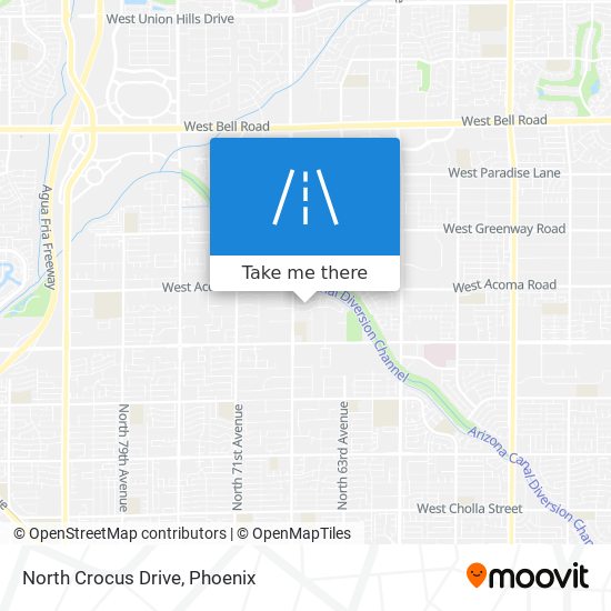 North Crocus Drive map