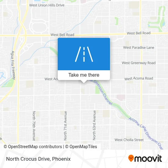 North Crocus Drive map