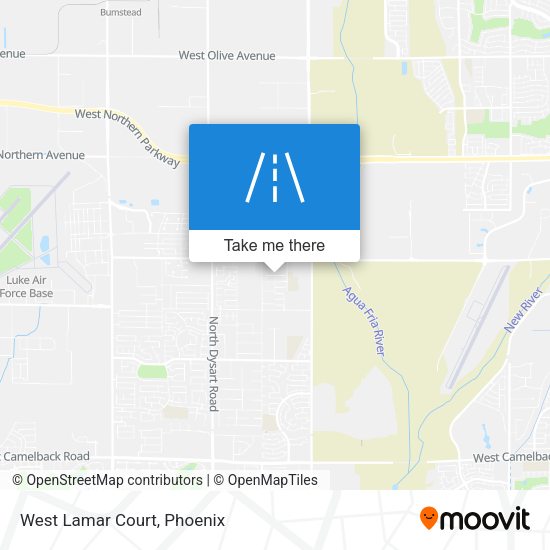 Mapa de West Lamar Court