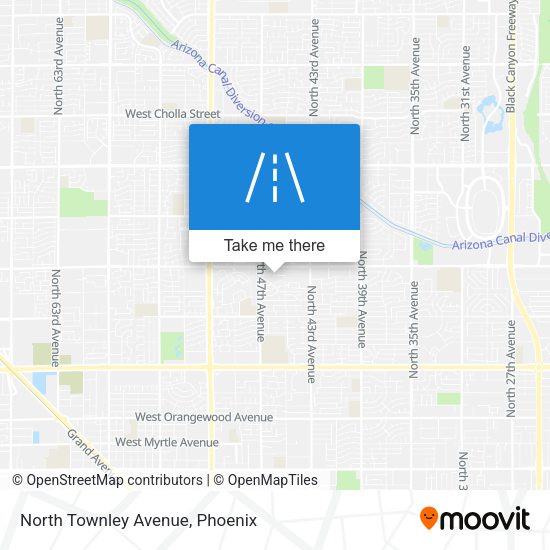 Mapa de North Townley Avenue
