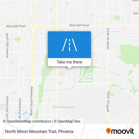 North Moon Mountain Trail map