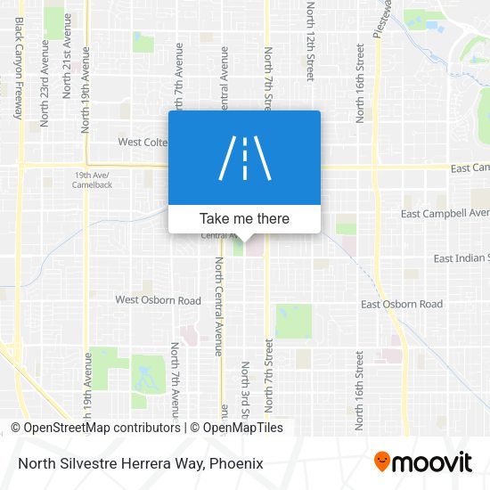 North Silvestre Herrera Way map