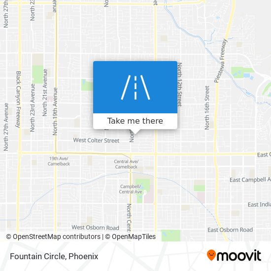 Fountain Circle map