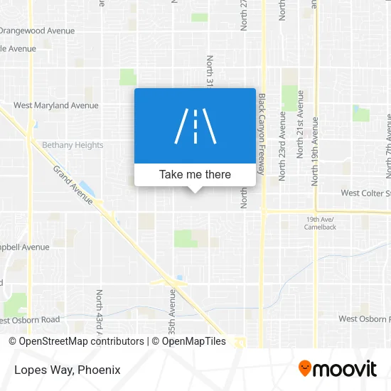 Lopes Way map