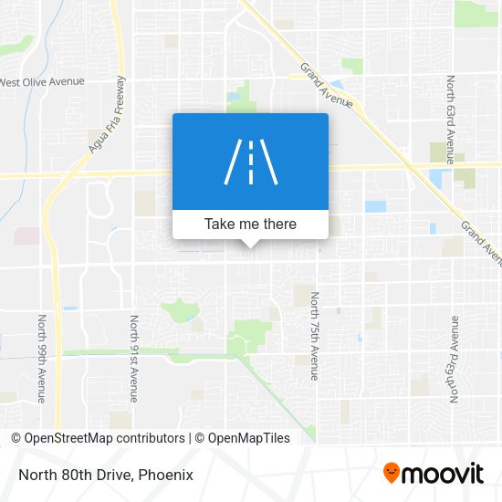 Mapa de North 80th Drive