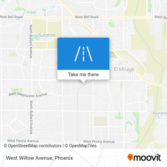 Mapa de West Willow Avenue