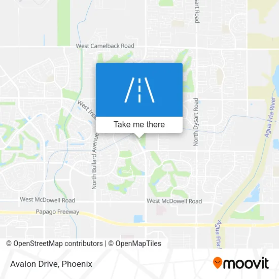 Avalon Drive map