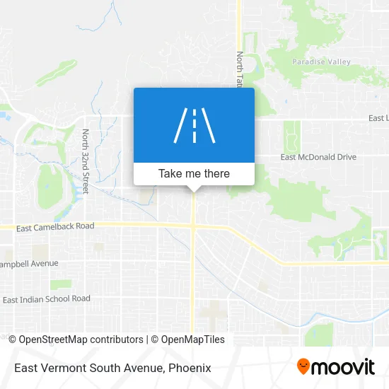 East Vermont South Avenue map
