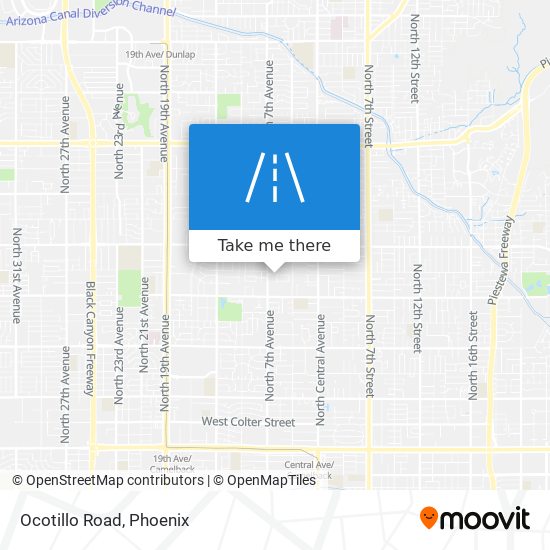 Mapa de Ocotillo Road