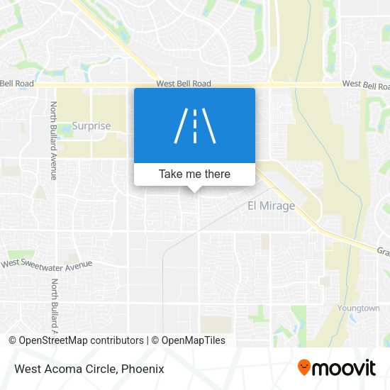 Mapa de West Acoma Circle
