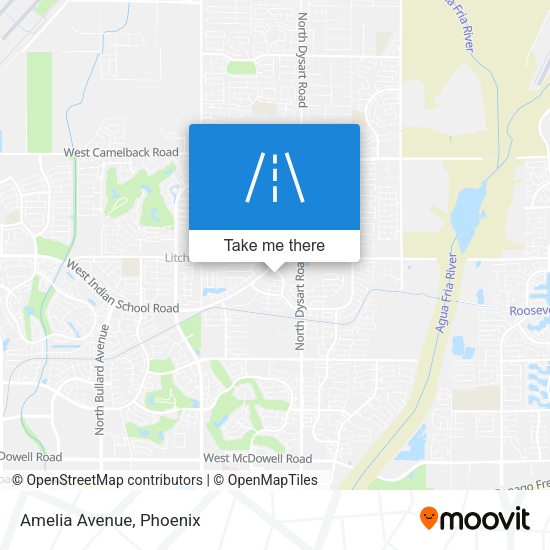 Mapa de Amelia Avenue